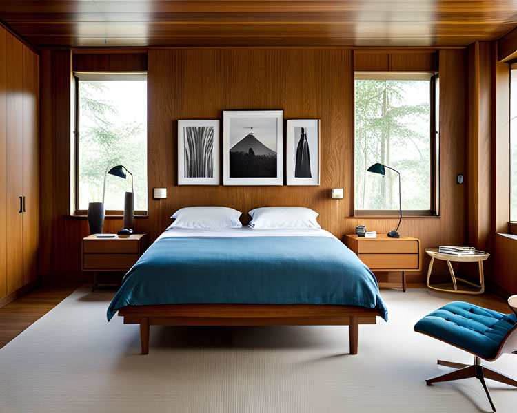 Prairie Style Modern bedroom