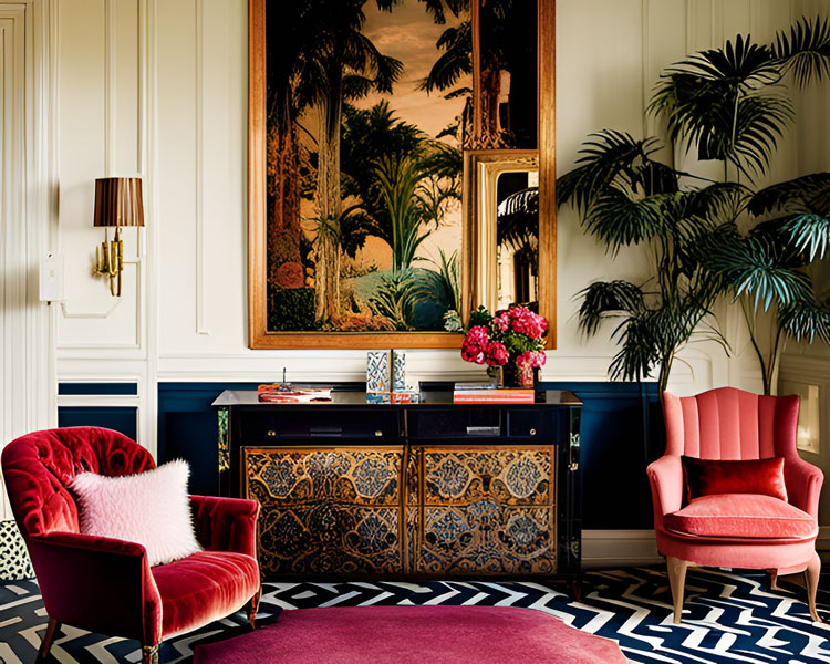 Bohemian Eclectic Luxury living room