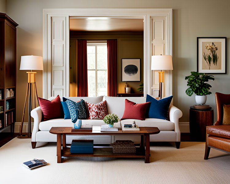 American Craftsman Traditional living room