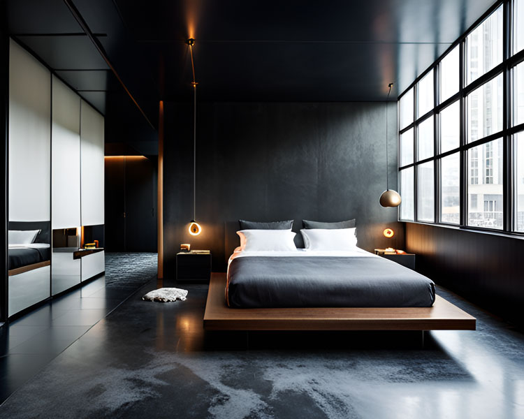 Brutalist Luxury bedroom