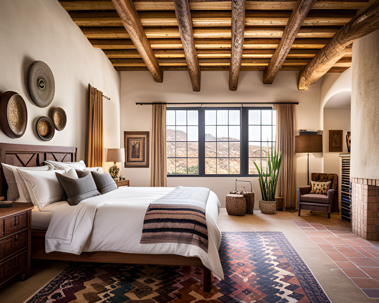 Southwestern Traditional bedroom